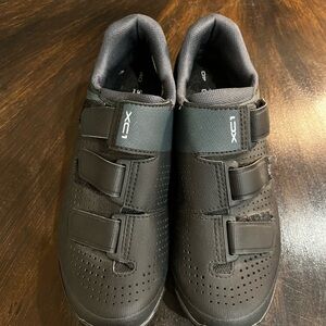 Black Shimano Cycling Shoes with Velcro Straps